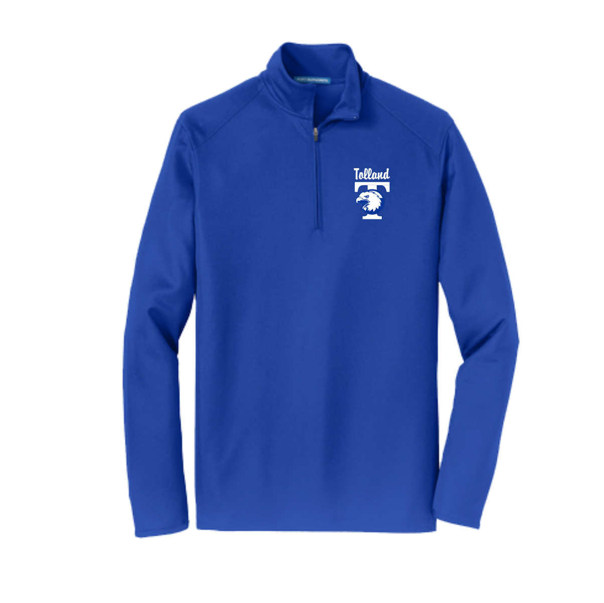 Tolland Eagles Basketball Pinpoint Mesh 1/2 Zip in Royal or Black – The ...