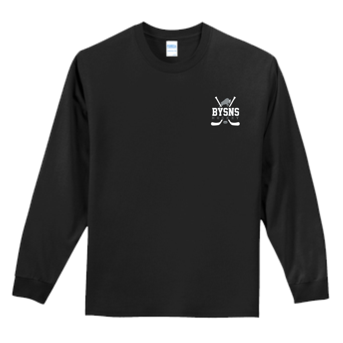BYSNS – Port & Company® Long Sleeve Essential Tee in Black or White ...