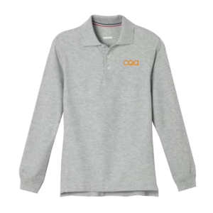 CQA I Elementary - Gray Long Sleeve Polo